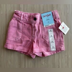 Target cat & Jack toddler girl 3t pink denim shorts